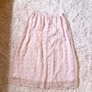 Pink Delicate Swiss Dot Feminine Fairy Core Coquette Twee Lolita Whimsy Skirt